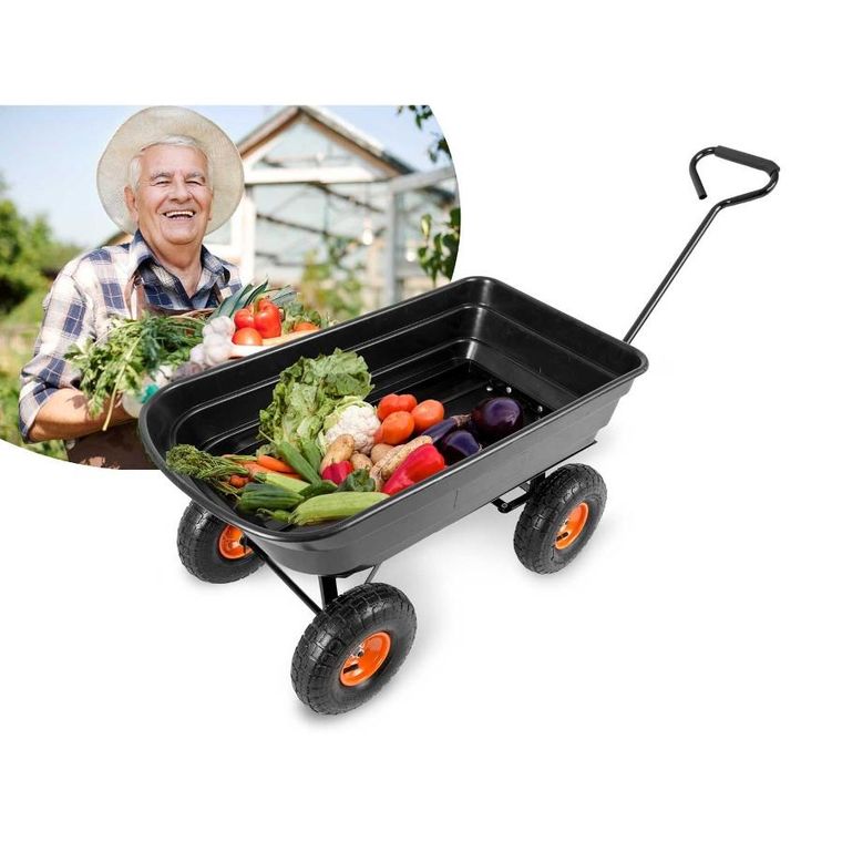 Humberg, wózek ogrodowy wywrotka 75l