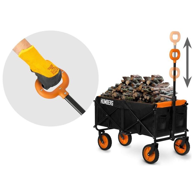 Humberg, wózek transportowy, składany, 100l