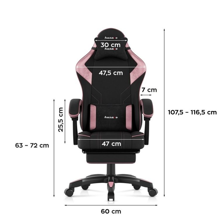 Huzaro, Force 3.7 Pink, fotel gamingowy