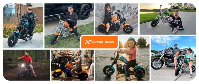 Hyper Gogo, Cruiser 12 Plus, Motocykl, pojazd na akumulator, czarny