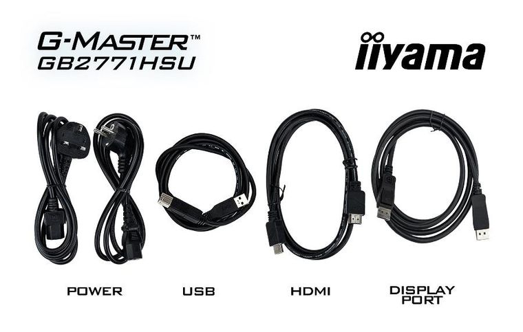 Iiyama, monitor, 27", GB2771HSU-B1, 0,4ms, Fast IPS, 1xUSB 3.2, 1xUSB C, 240Hz
