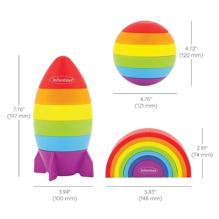 Infantino, zestaw klocków do składania, 3w1