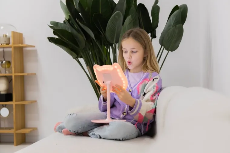 InnoGIO, GIO perfect, Pink Cat, lusterko kosmetyczne z podświetleniem, Kotek