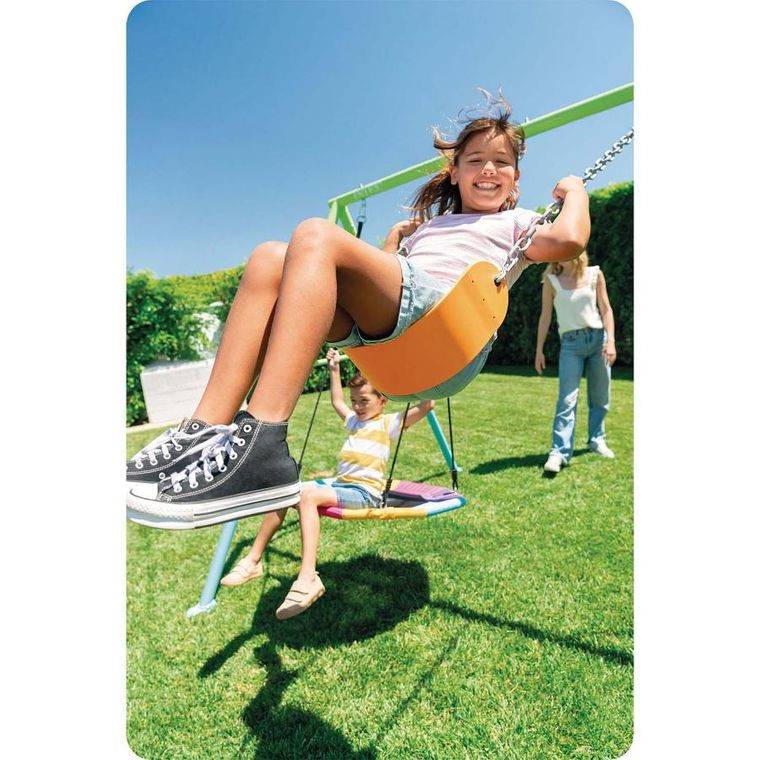 Intex, huśtawka, plac zabaw, bocianie gniazdo