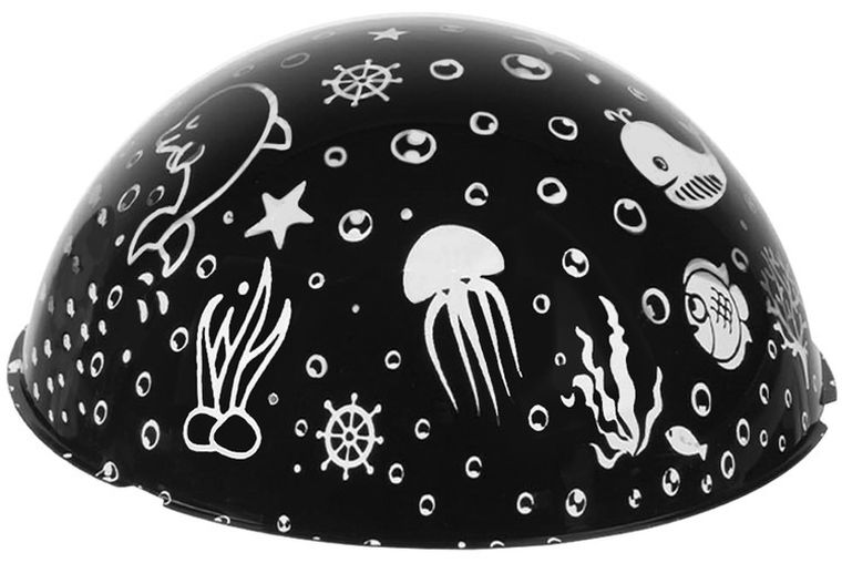 Izoxis, lampka nocna z projektorem, czarna