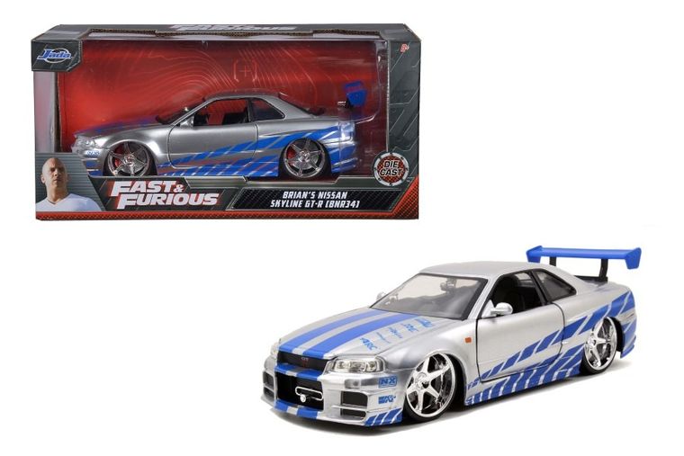 Jada Toys, Szybcy i wściekli, 2002 Nissan Skyline, model pojazdu, 1:24
