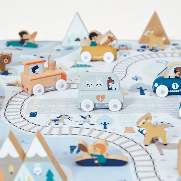 Janod, Cross Roads, Biała Dolina, mata do zabawy z drogą