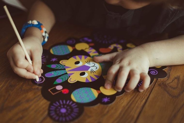 Janod, Graficzne zwierzątka do zdrapywania, zestaw kreatywny