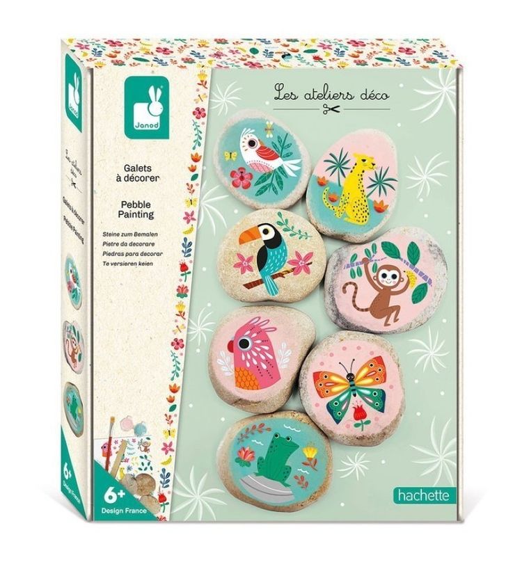 Janod, Kamienie do ozdabiania, zestaw kreatywny