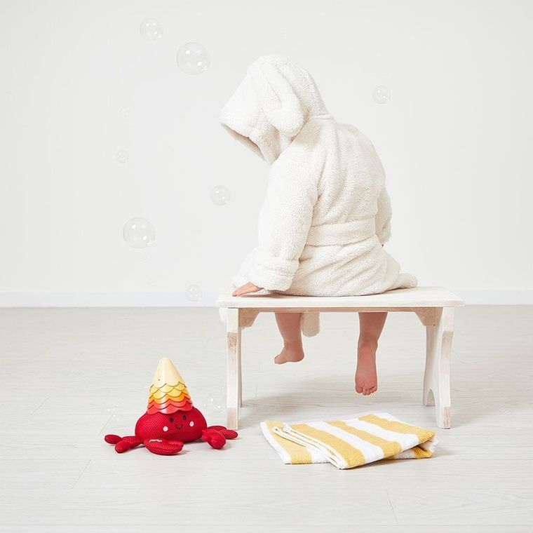 Janod, krab z muszelkami, zabawka do kąpieli