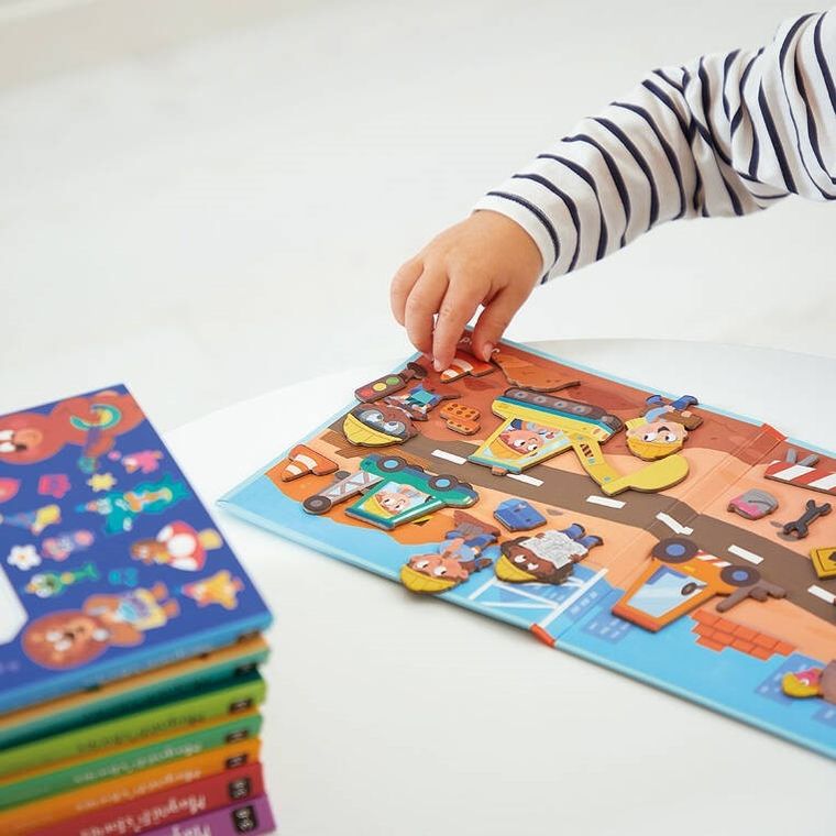 Janod, Magneti’stories, Plac budowy, magnetyczna układanka