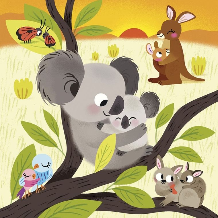 Janod, My arts & crafts, zestaw kreatywny, kolorowanka wodna, urocze zwierzątka