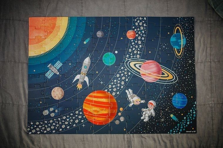 Janod, Układ słoneczny, puzzle edukacyjne, 100 elementów