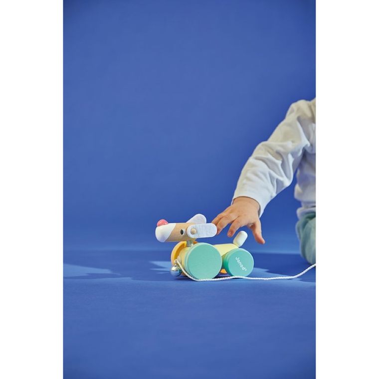 Janod, Zigolos, piesek drewniany do ciągnięcia