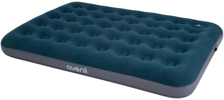 Jilong, materac flokowany z wbudowaną pompką nożną, 2-osobowy, 191-137-22 cm