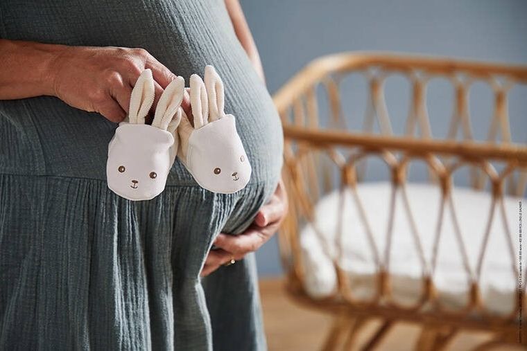 Kaloo, Lapinoo, Królik, zestaw prezentowy 3w1, komforter + gryzak + buciki, kremowy