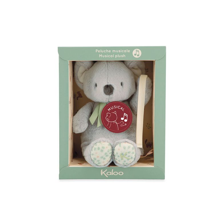 Kaloo, Petit Songe, Koala, przytulanka z pozytywką w pudełku, 20 cm