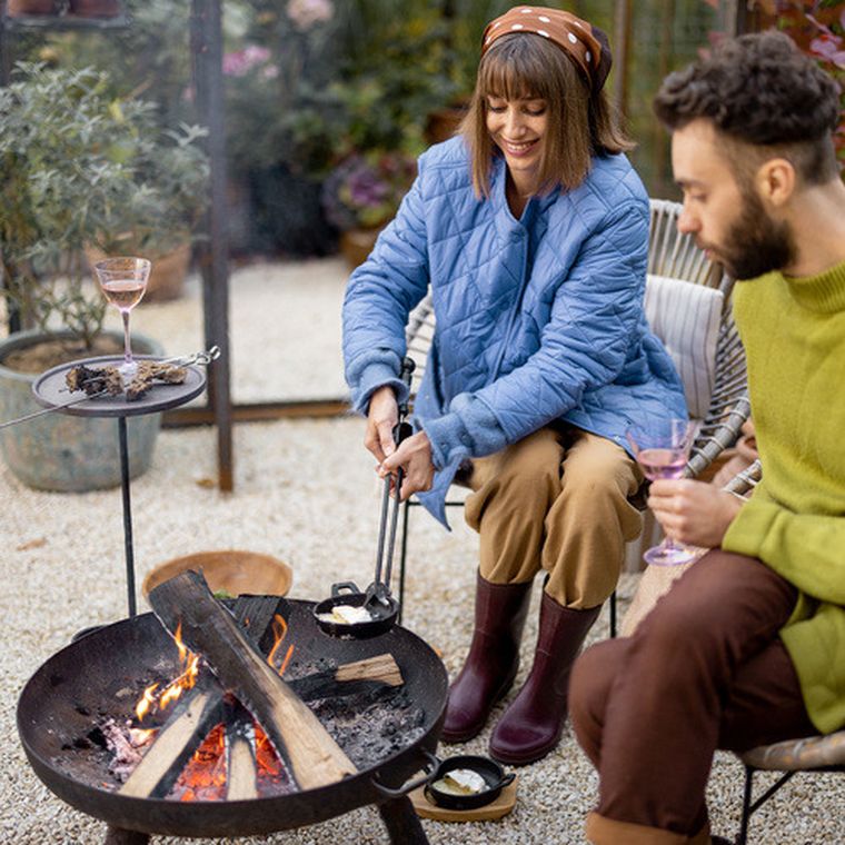 Kaminer, palenisko ogrodowe, czarne, 60 cm