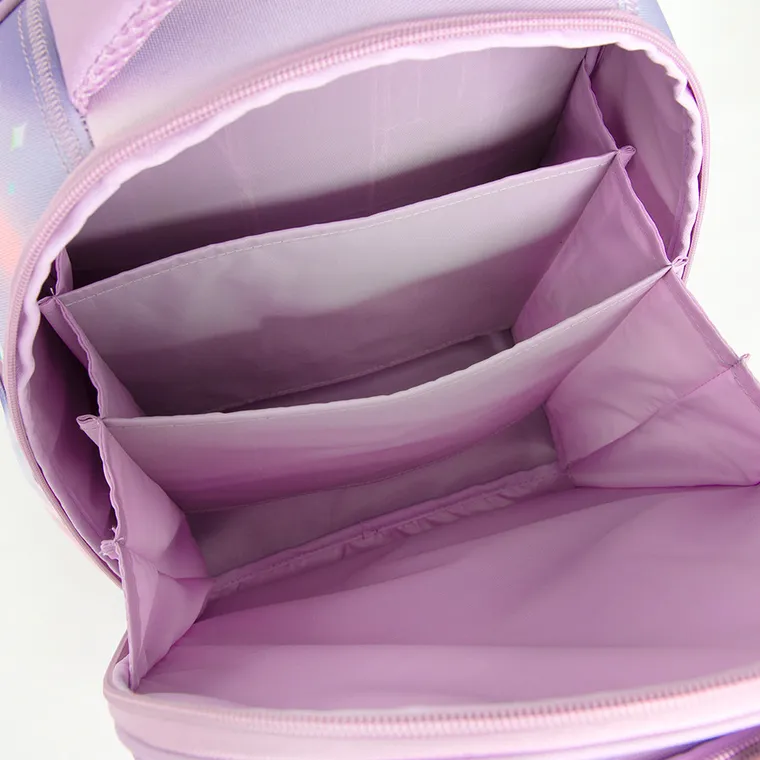 Kayokki, plecak szkolny, 1-komorowy, Jednorożec, fioletowy