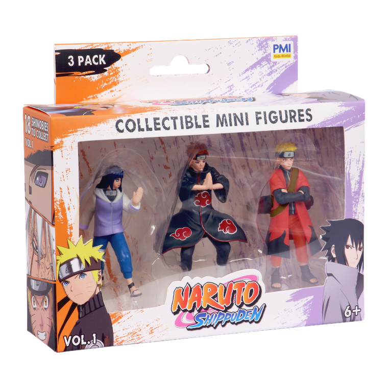Kids World, Naruto, Shippuden, figurka kolekcjonerska, 3 szt.