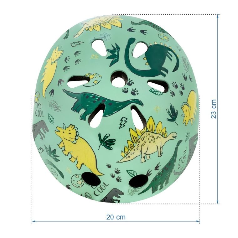 Kidwell, Orix Plus, kask ochronny, dinozaur, rozmiar S, 48-52 cm