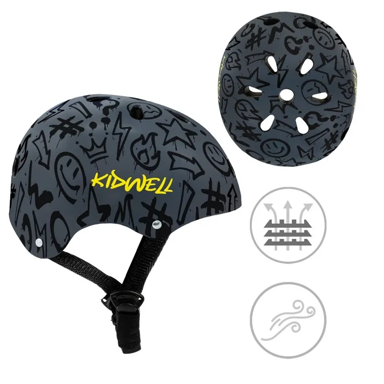 Kidwell, Orix Plus, kask ochronny, grafiti, rozmiar 52-56 cm