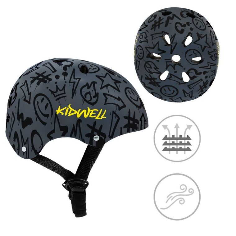 Kidwell, Orix Plus, kask ochronny, grafiti, rozmiar M, 52-56 cm