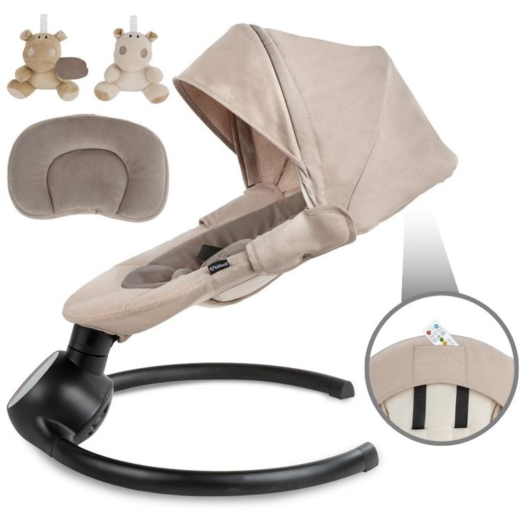 Kidwell, Reve, bujaczek, leżaczek elektryczny, 2w1, Beige Gold