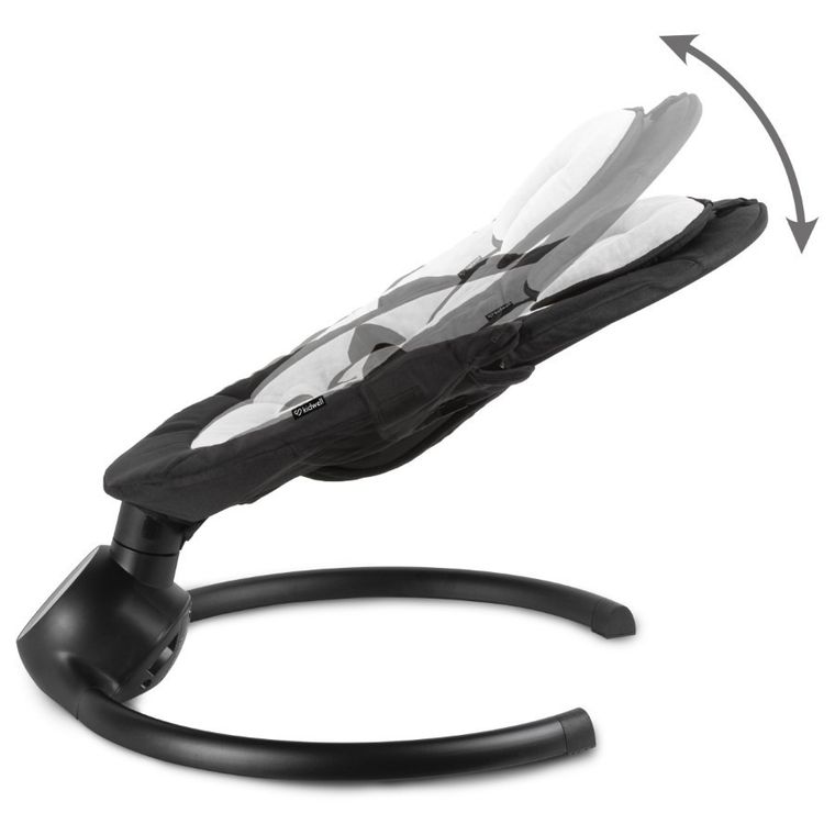 Kidwell, Reve, bujaczek, leżaczek elektryczny, 2w1, czarno-srebrny