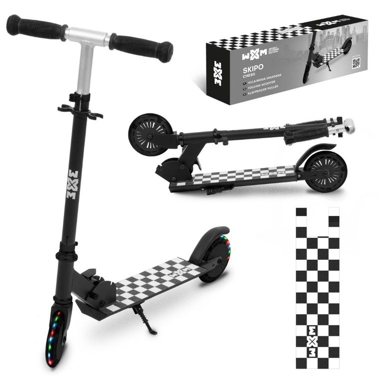 Kidwell, Skipo, hulajnoga, chess