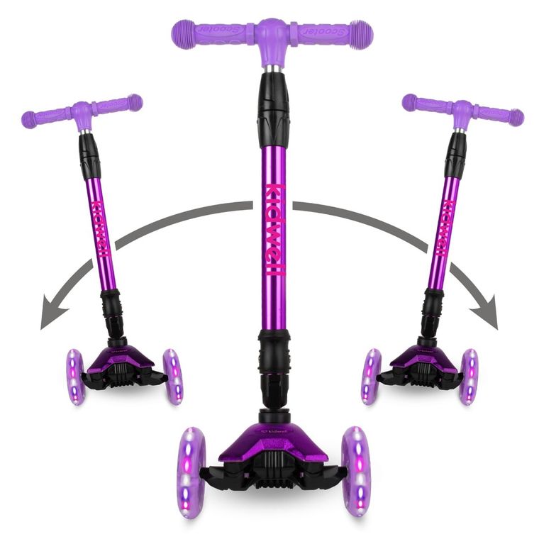 Kidwell, Vento, hulajnoga 3-kołowa, balansowa, fioletowa