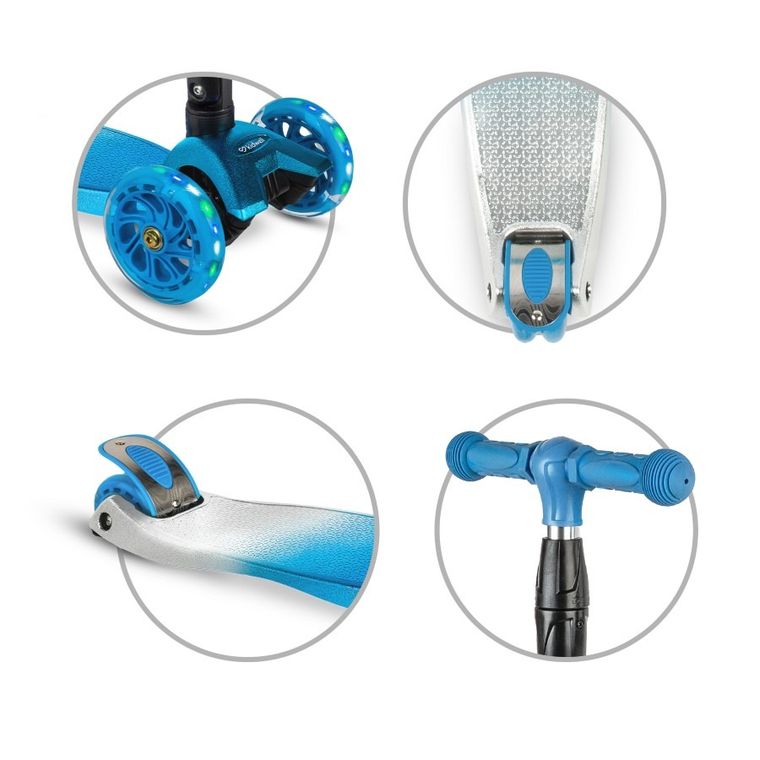 Kidwell, Vento, hulajnoga 3-kołowa, balansowa, niebieska