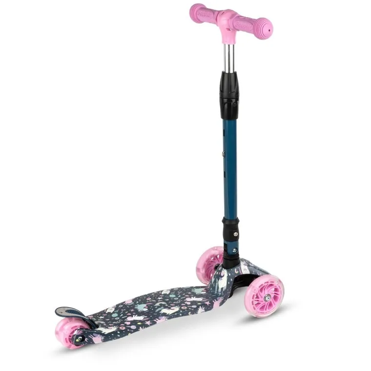 Kidwell, Vento, hulajnoga 3-kołowa, balansowa, niebieska w jednorożce