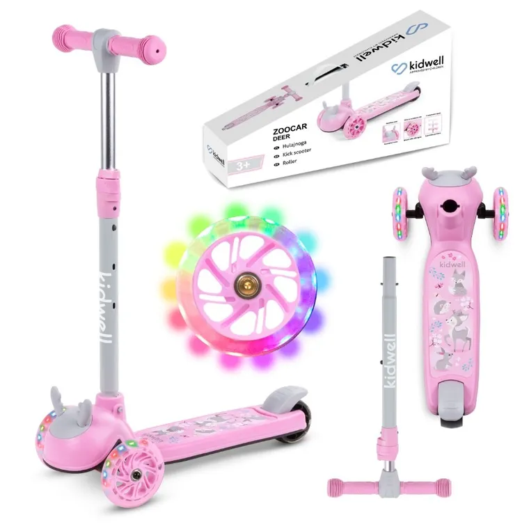 Kidwell, Zoocar, hulajnoga 3-kołowa, balansowa, deer