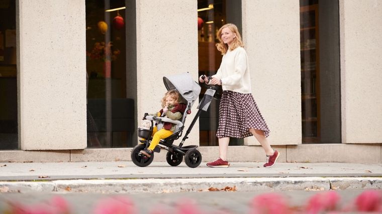 Kinderkraft, Aveo, rowerek trójkołowy, różowy