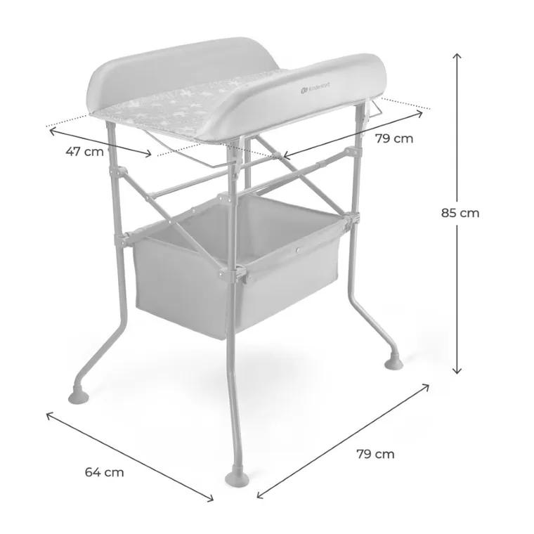 Kinderkraft, Bubbly, wanienka, grey