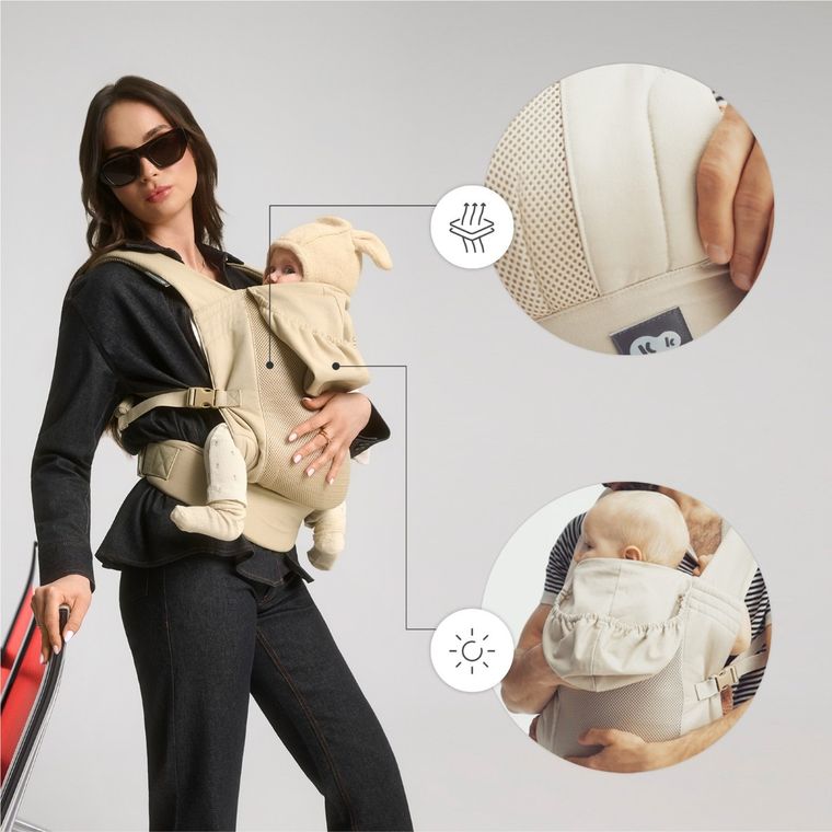 Kinderkraft, CarryBee, nosidełko ergonomiczne, black