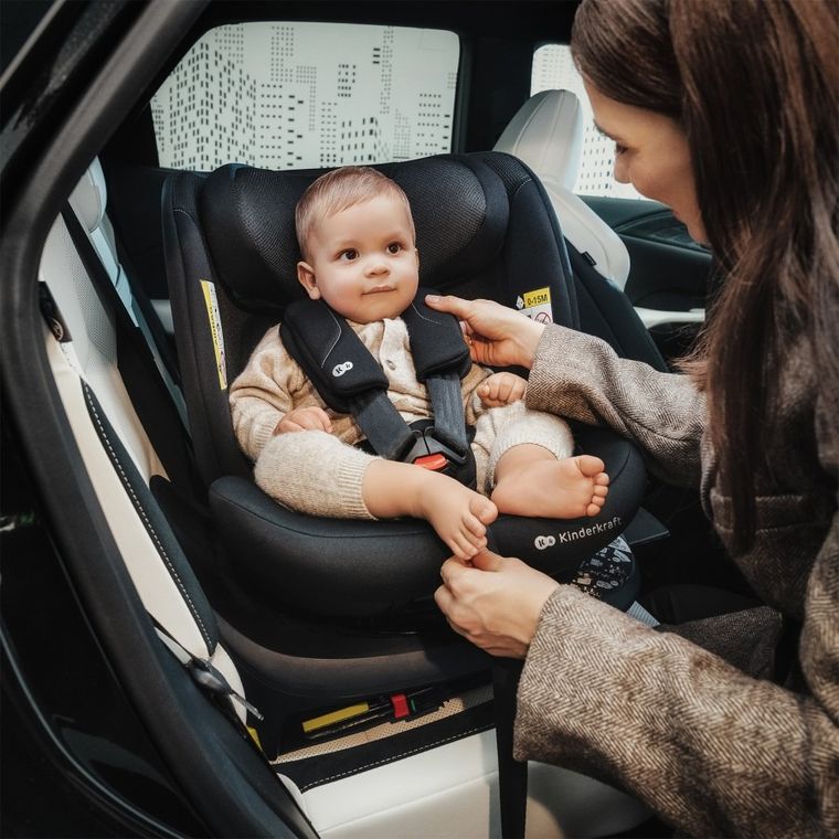 Kinderkraft, I-360 2 Plus, fotelik samochodowy, i-Size, black, 40-150 cm