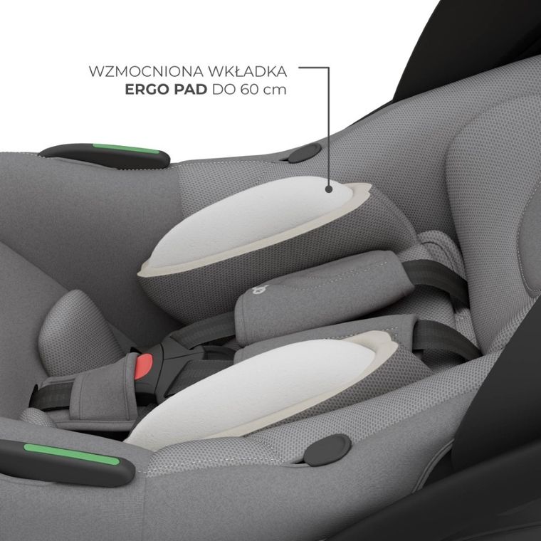 Kinderkraft, I-Lite, fotelik samochodowy + baza Endura Safe Fx, 40-87 cm, grey