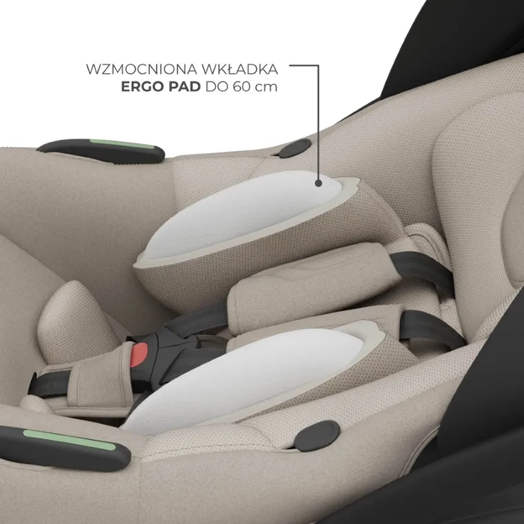 Kinderkraft, I-Lite, fotelik samochodowy, nosidełko, Beige, 40-86 cm