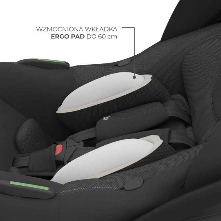 Kinderkraft, I-Lite, fotelik samochodowy, nosidełko, Graphite Black, 40-86 cm
