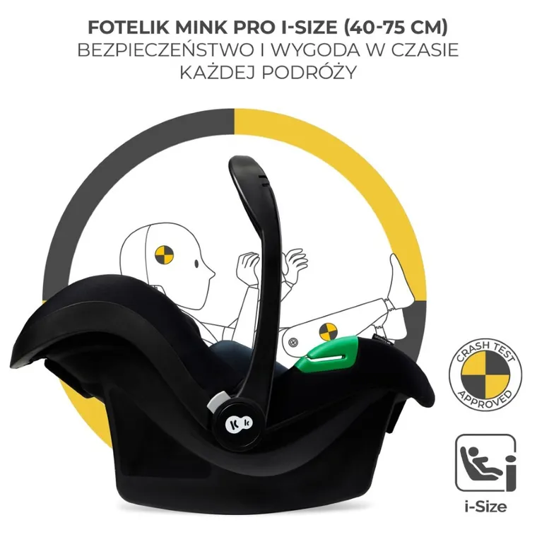 Kinderkraft, Moov 2 Air, wózek wielofunkcyjny, 3w1, Pure Black