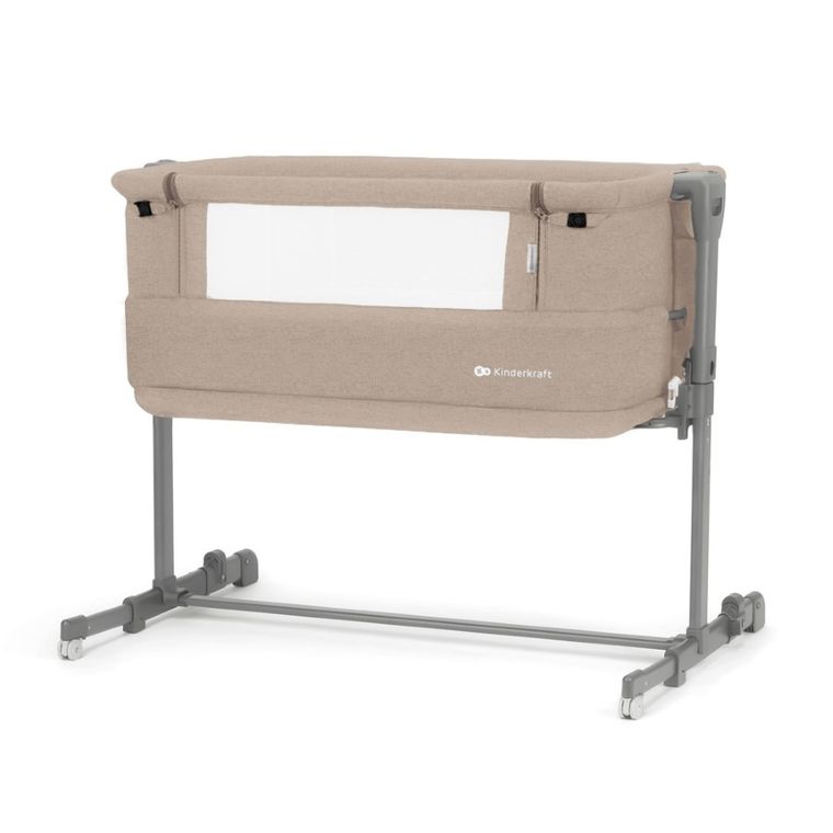 Kinderkraft, Neste Grow, łóżeczko dostawne, beige