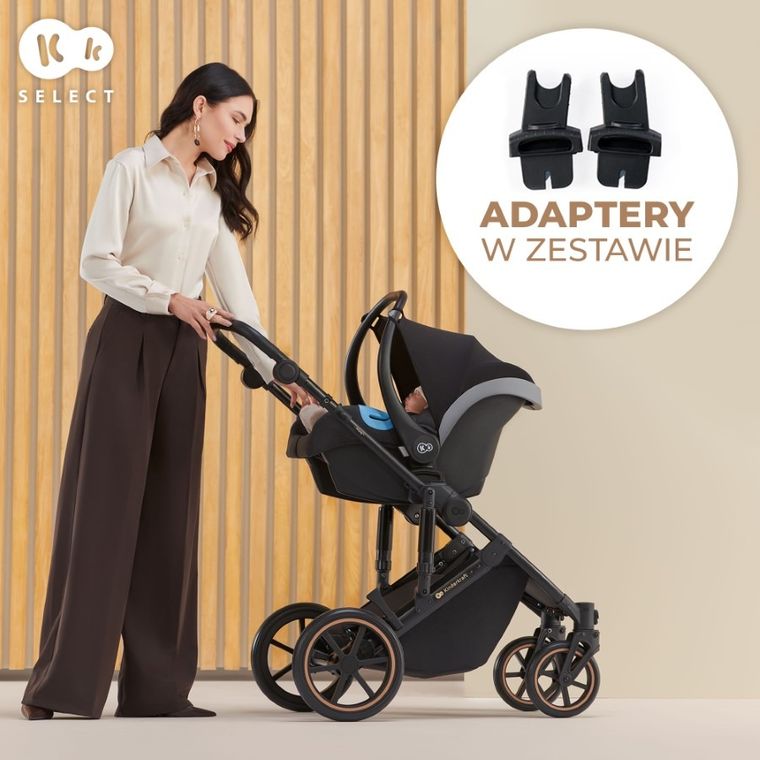 Kinderkraft, Prime 2, wózek wielofunkcyjny, 2w1, Dark Green