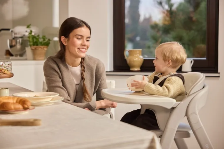 Kinderkraft, Tino, krzesełko do karmienia 3w1, beige