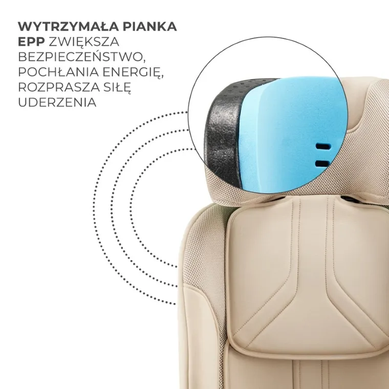 Kinderkraft, Xpedition 3, I-Size, fotelik samochodowy, Beige, 40-150 cm