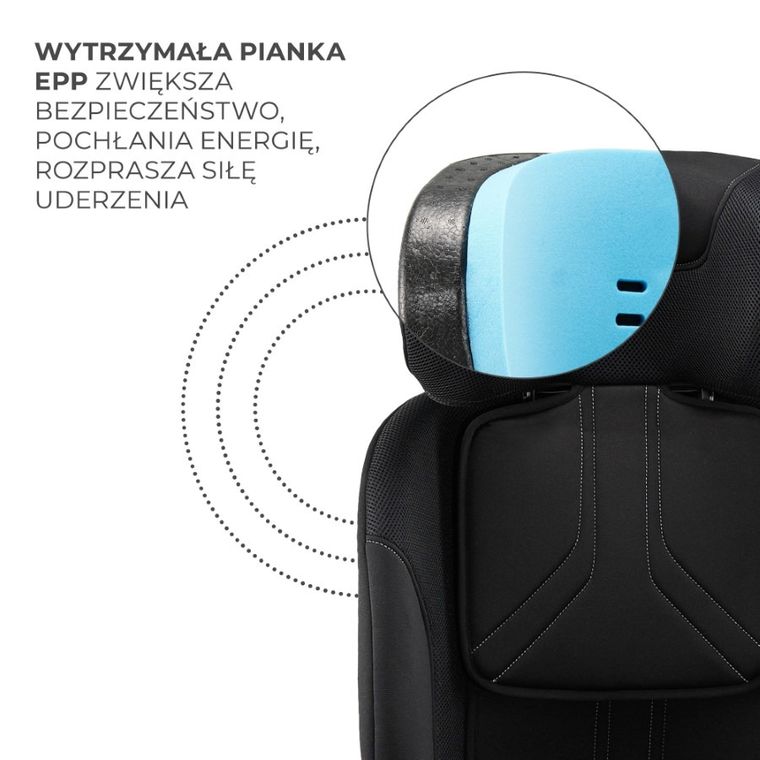 Kinderkraft, Xpedition 3, I-Size, fotelik samochodowy, Black, 40-150 cm