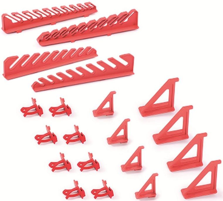 Kistenberg, zestaw wieszaków uchwytów do tablicy warsztatowej, 20 szt.