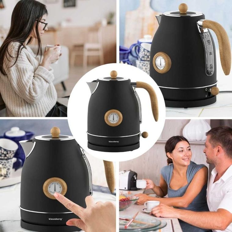 Klausberg, Retro, czajnik elektryczny z termometrem, 1,7l