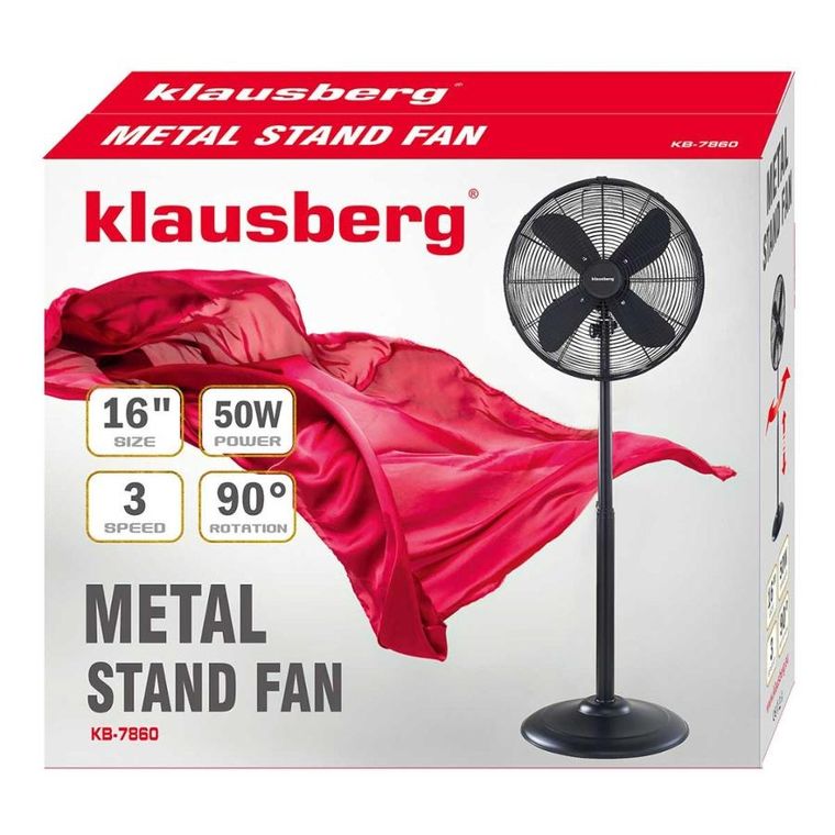 Klausberg, wentylator, wiatrak podłogowy, KB-7860